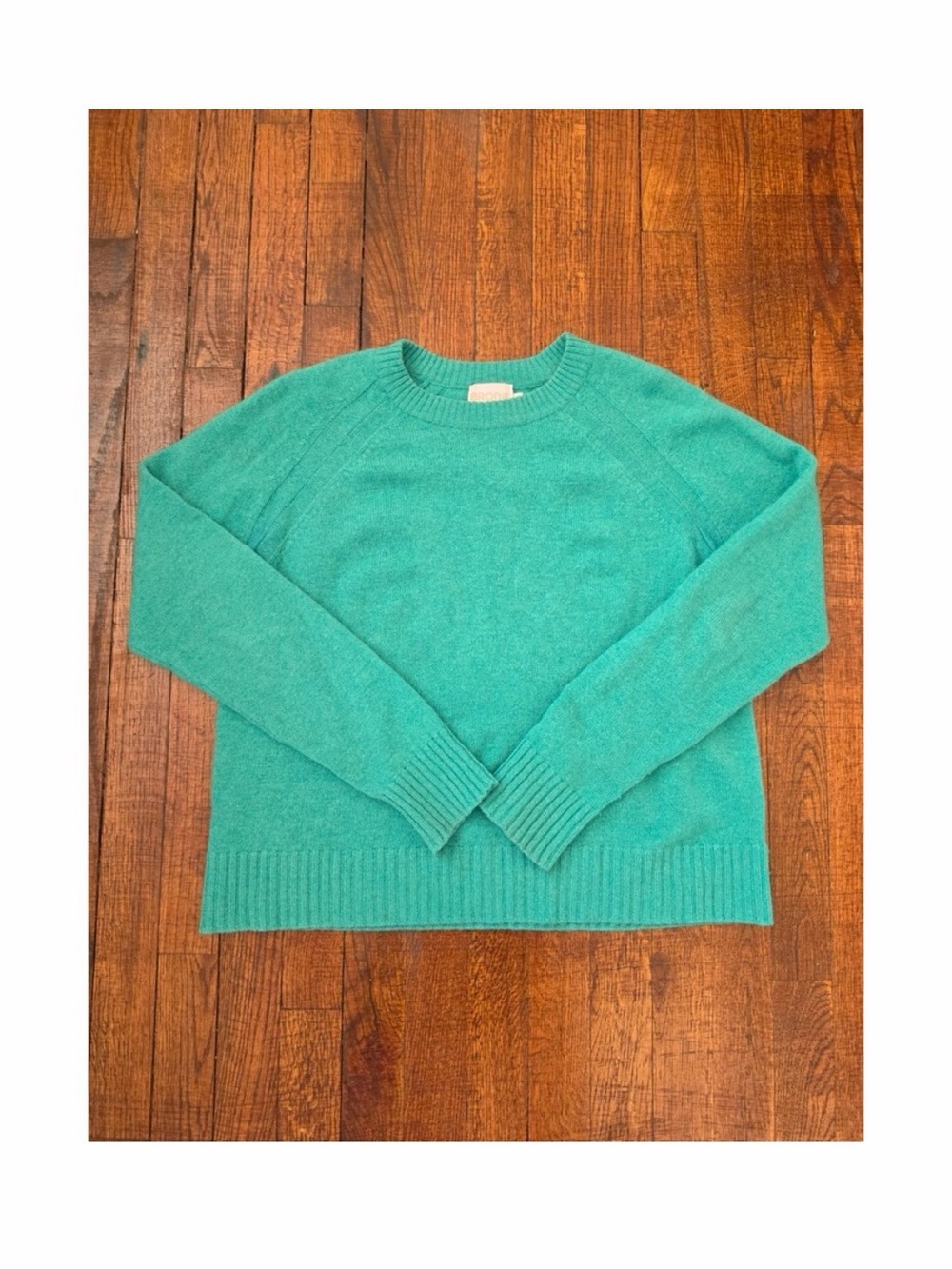 Brodie cashmere green sweater medium/large - Picture 2 of 5